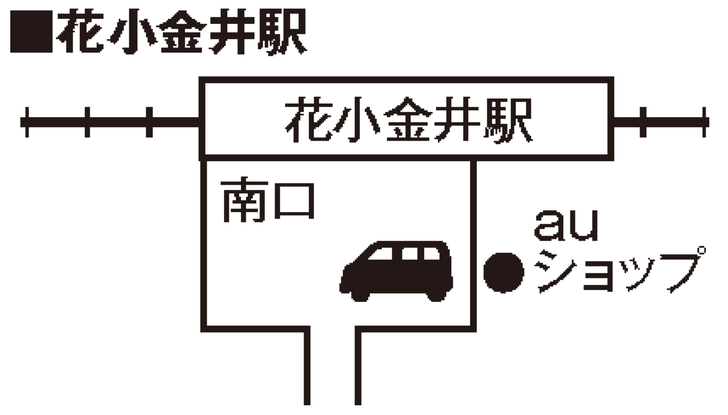 花小金井駅南口停留所地図