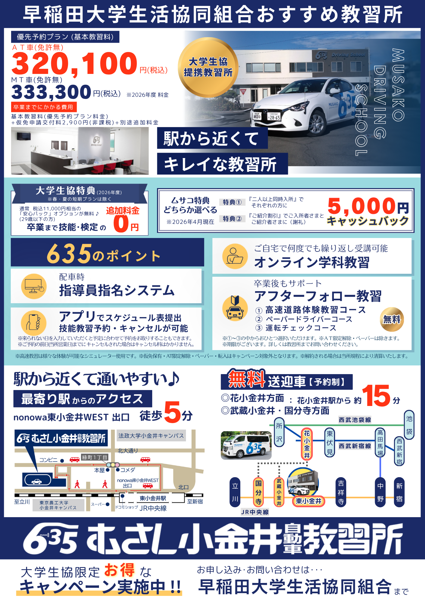 早稲田大学生へのキャンペーン